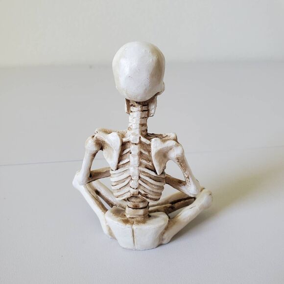 Halloween Yoga Skeleton Figurines Decorations Zen Poses Resin Set of 4 New - Picture 8 of 16
